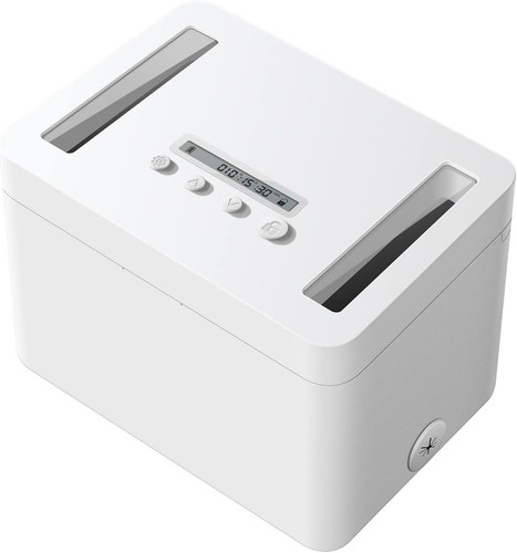 Metal timer lock box with - lock,