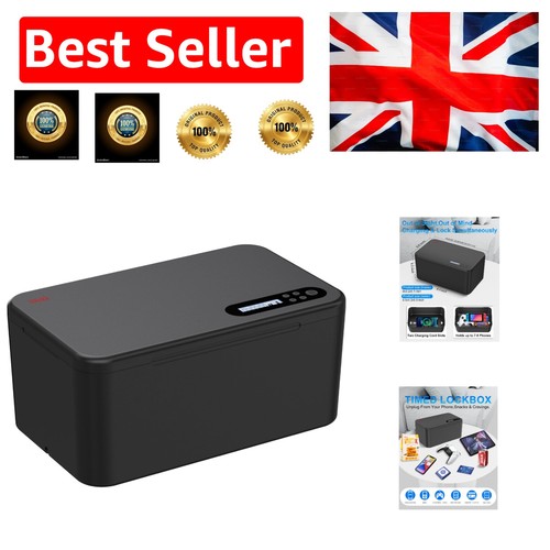 Black electronic lock box - electronic,