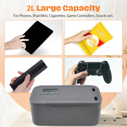 Timed lock box phone - lock,