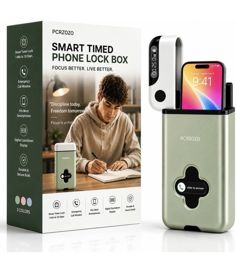 Pcrzozo phone lock box - lock,