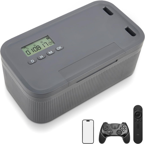 Timed lock box phone - lock,