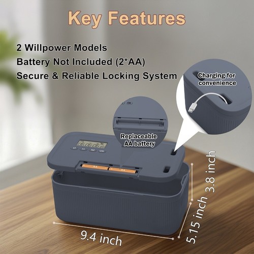 Portable lock box with - lock,