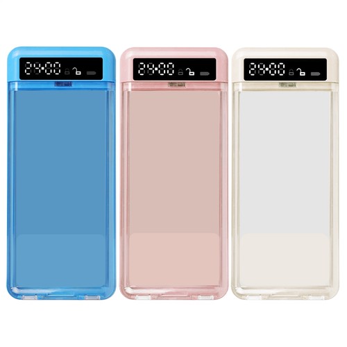 Cell phone lock box with - lock,
